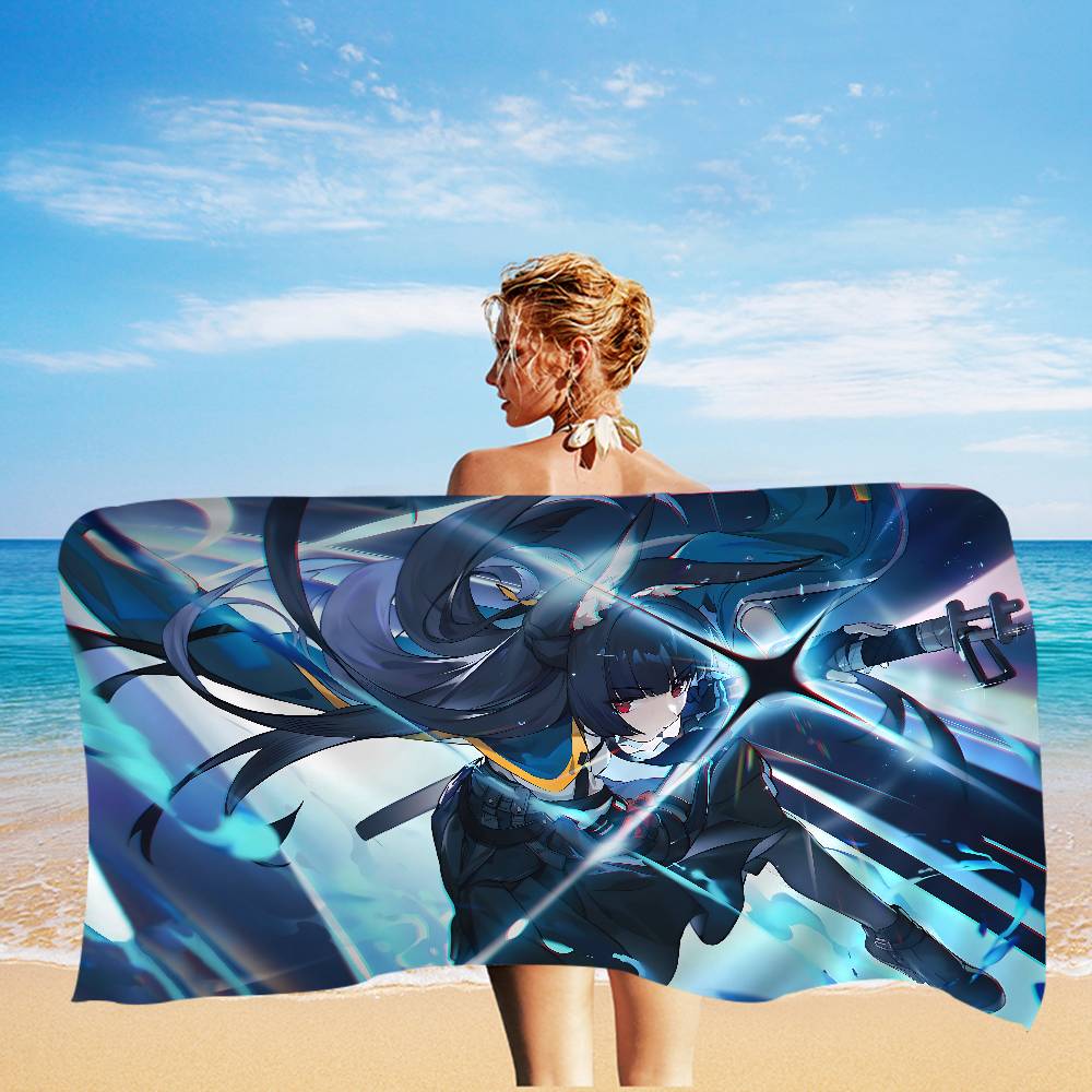 Anime Z-Zenless Zone Zero Beach Towel Colorful Bath Towels For Girl Microfiber Quick Dry Sand Beach Yoga Spa Gym Pool