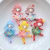10 Pcs New Kawaii Resin Cartoon Ballet Girl Resin Scrapbook Diy Jewelry Children Gift Hairpin Accessorie
