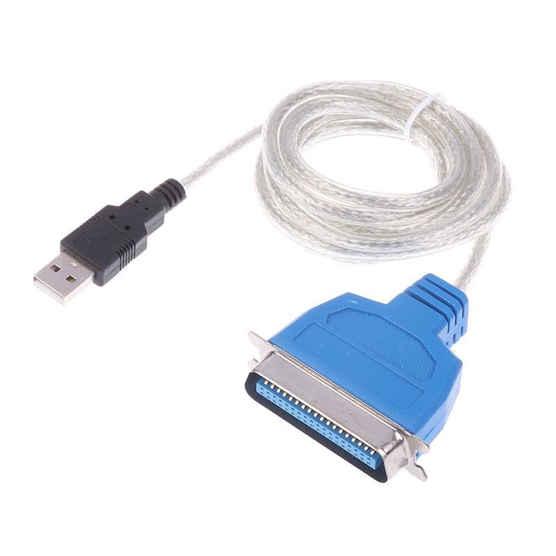 Usb 2.0 Type A To Centronics Parallel 36Pin Port Adapter Ieee 1284 Cb-Cn36 Printer Cable For Computer Laptop Pc Lead Print