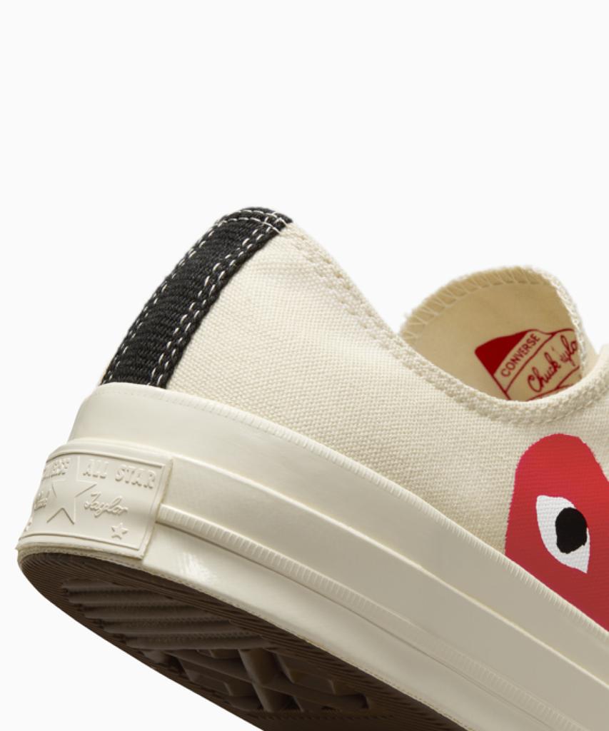 Converse X Comme Des Garçons Play Chuck 70 Egret A08795C