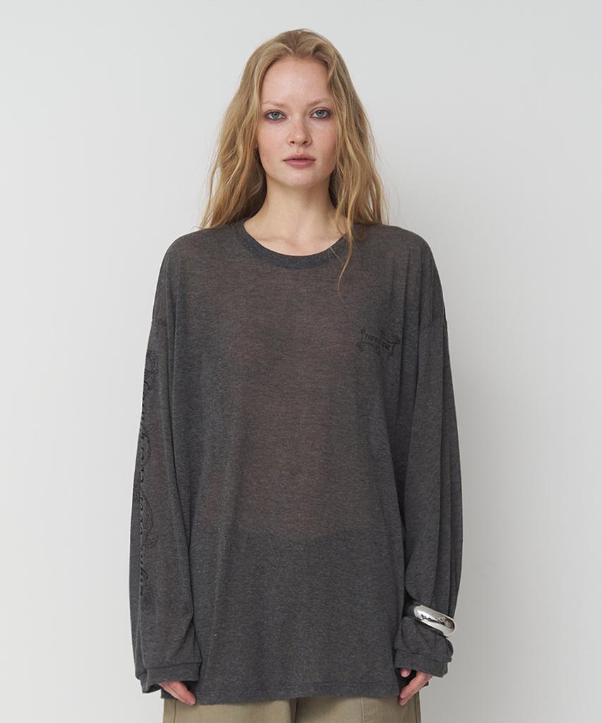 Peulipeopeulipeo Rose Summer Longsleeve (Charcoal)