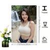WallPops Metal Wall Art 7.87x11.8 Inch Woman Waterfall Design Weatherproof Indoor Outdoor Decor