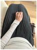 Elegant Korean Imitation Cashmere A-line Pleated Midi Skirt for Women - Autumn/Winter 2025 Slimming Drape Style