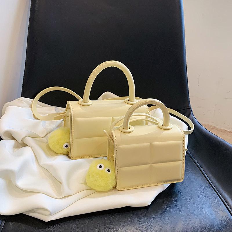 Summer New Fashion Niche Solid Color Flip Small Square Bag Portable Shoulder Oblique Span Women's Bag