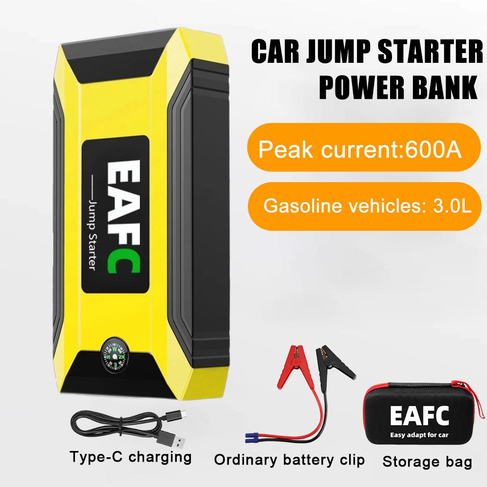 2000A/1200A/600A Car Jump Starter Device Power Bank for Car Battery Emergency Starting Petrol Diesel 12V Car Booster Starter