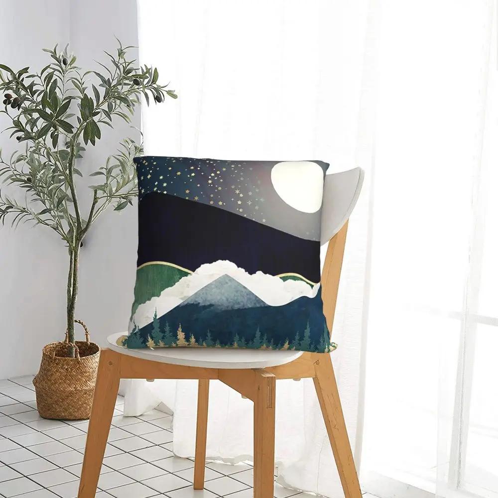 Star Lake Naturlandschaft Kissenbezug Druck Polyester Kissenbezug Dekorative Kissenhülle Bezug Bett Großhandel ''
