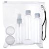 Bottles Travel Containers for Cosmetics for the Plane with a 5-piece Cosmetics Bag.