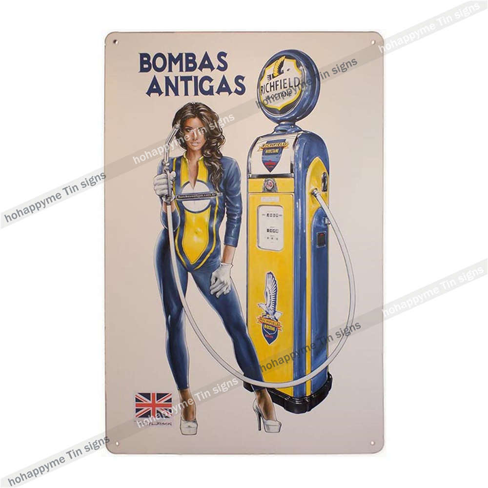 Oil Metal Sign Car Tyres Poster Decorative Garage Bar Club Cafe Man Cave Vintage Wall Art Tin Painting Plaque Home Decor 20x30cm