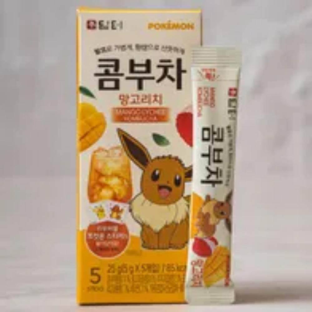 Damteo Pokémon Kombucha (low calori tea) Mango Rich 25g (5g*5-Stick)