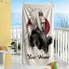 Naruto Character Customize Your Name Beach Towel High Absorbency & Quick-Dry Portable for SwimmingBeachCamping Travel Beach AccessoriesGym