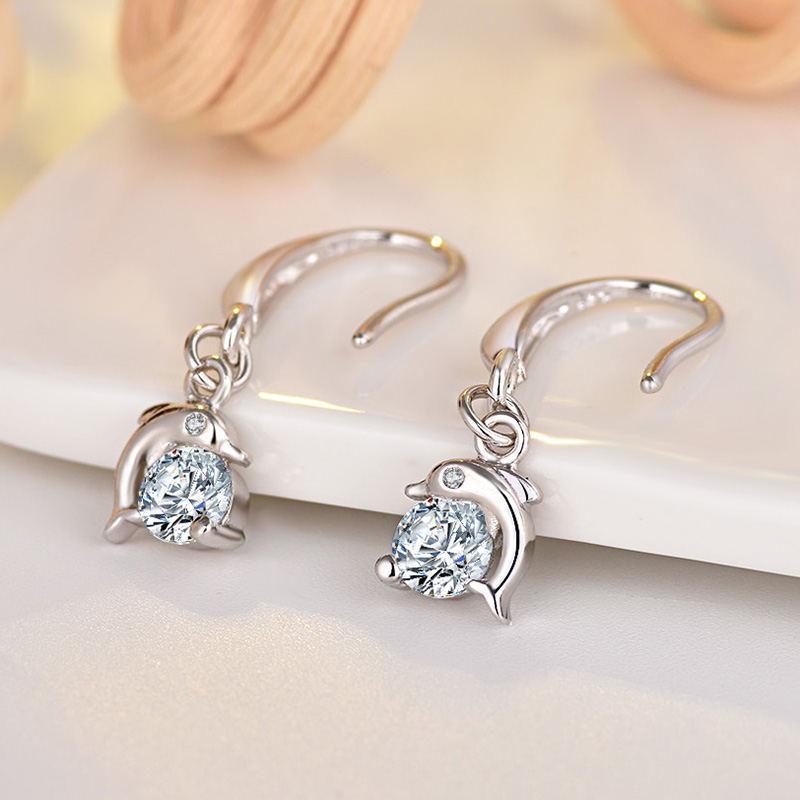 Boucles d'oreilles dauphins style coréen pour femmes: Accessoires de mode mignons et élégants