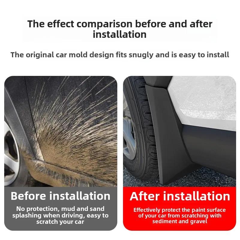For Hyundai Tucson 2026~2026 New Upgraded TPE Material Car Mud Flaps Front Rear Wheel Mudguards Splash Guards Fender Accessories