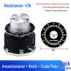 WX112 050 Adjustable Single-Turn Wirewound Potentiometer: 47, 560 Ohm, 1K, 2.2K, 4.7K, 10K, 47K Knob