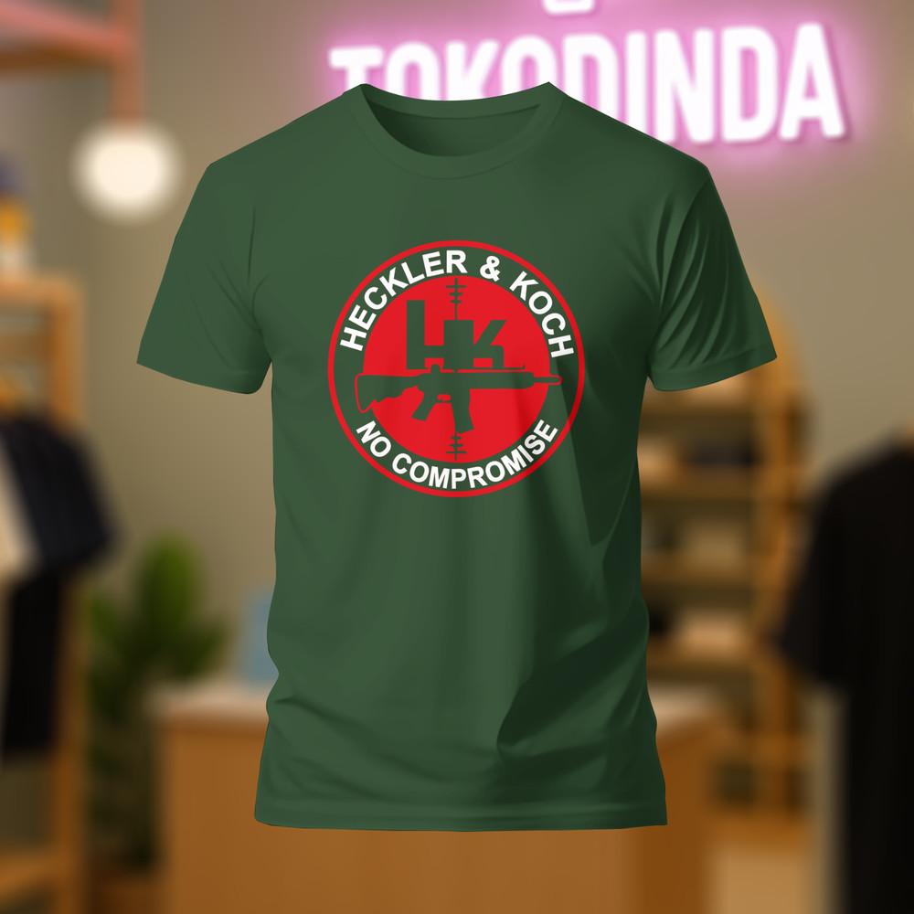 Heckler and Koch Guns Firearms logo T-Shirt Funny Made In USA S-5XL Unisex T-Shirt S