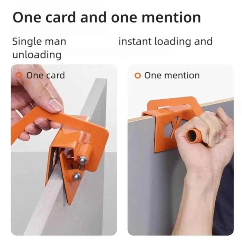 Plattenhebeklemme Metallgreifer Rutschfester Gipskarton-Träger Robuste Vertikale Plattenhebeklemme Hand-Plattenheber