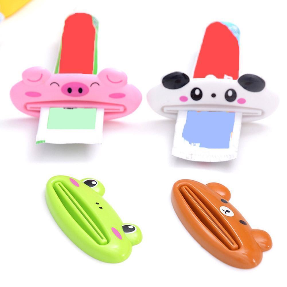 5 Stück Tierform Zahnpasta Squeezer Kosmetiktuben Spender Cartoon 4R6T Kopf K9M8