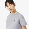 [Lacoste] Women's Double-Face Short-Sleeve Sweatshirt SF7461-56GCCA