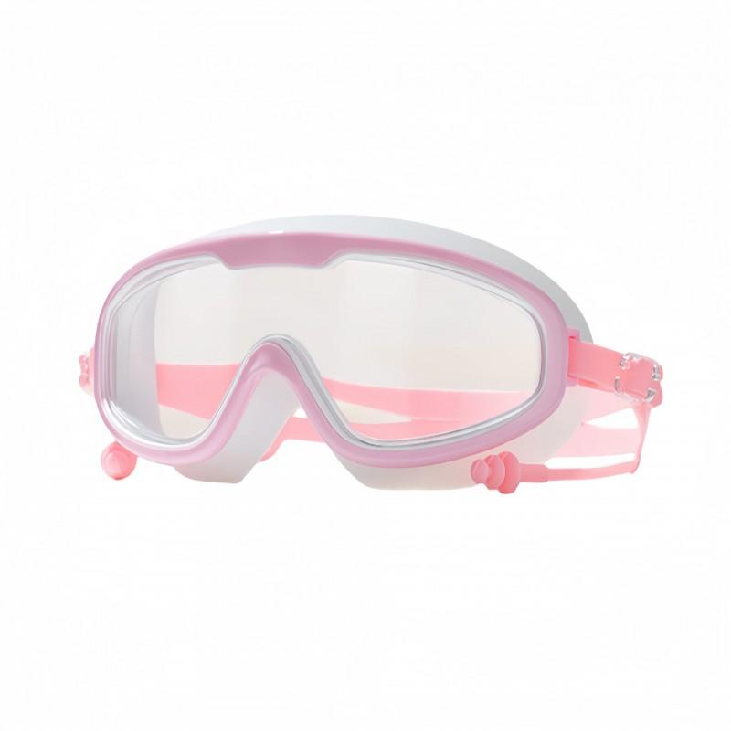 Adult Swim Goggles HD Waterproof Anti-Fog Diving Eyewear With Earplugs