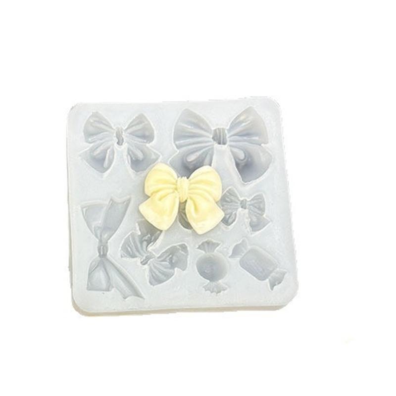Multifuntional Silicone Crafting Mold Bowknot Shape Pendant Molds Suitable for Epoxy Resin Crafts and Decorative Pendant