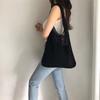 Large Capacity Knitted Tote Bag Korean INS Fashion Solid Color Hollow Out Shoulder Handbag for Women