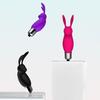 Mini Bunny Silicone Vibrator Dual Stimulation Clitoral Massager with Whisper-Quiet Motor Waterproof Body-Safe Easy-Clean Discreet Adult Toy for Women
