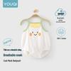 Youqi Newborn Summer Triangle Romper - Thin Style Baby Bodysuit with Straps, Class A, Size 6