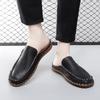Fashion Summer Slippers Men Luxury Half Loafers Breathable Slip-on Half Slippers Man Outdoor Mules Lightweight Slip-on Comfy Casual Shoe