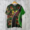 3D Printed Kenya National IndependenceDay T Shirt The Republic-of Kenya Emblem Falg Graphic Short Sleeves Vintage Tee Shirts Top