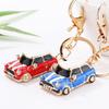 Vintage Metal Mini Car Keychain with European & American Style Design