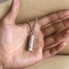 Gebedsamulet Ketting Uitgehold Hanger Kan Schriftplaats Bevatten Vintage Look Comfortabel Lederen Koord Sieraden