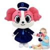 Anime Sheriff Labrador Dog Plush Toy Security Sergeant Labrador Wolf Dog Cartoon Doll Boys Girls Soft Stuffed Toys Children Gift