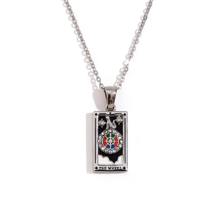 Trendy Minimalist Tarot Inspired Necklace With Creatvie Symbols And Lightweight Design For Comfortable Daily Wear