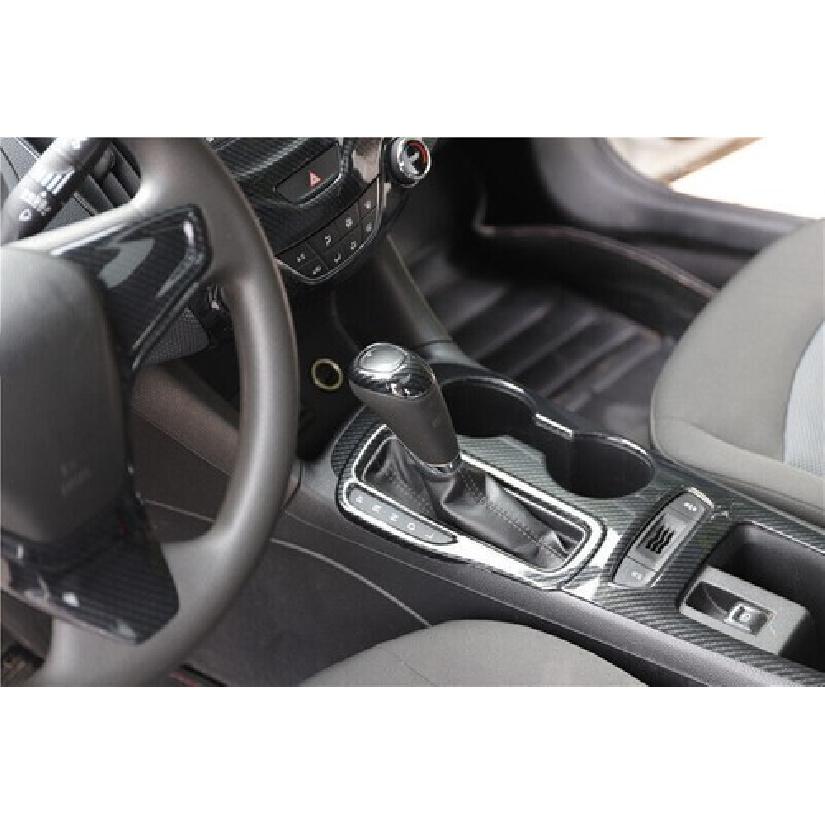 Central Control Shift Knob Cover Trim For Chevrolet Cruze 2017- Carbon Fiber