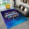 Cartoon R-Robloxs Spiel Gamer Teppich für Spielzimmer Schlafzimmer Wohnzimmer Sofa Heimdekoration, Kinderteppich Rutschfeste Fußmatte