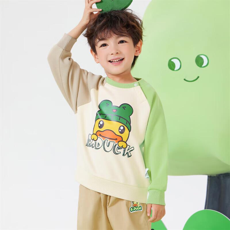 B.Duck Kids  Cartoon Pullover Sweatshirt 110