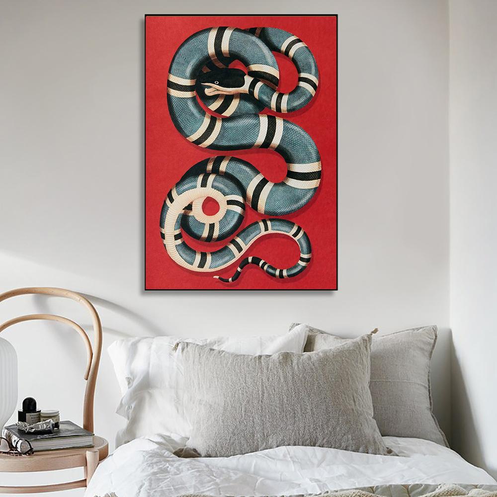Fashion Bee Tiger Digital Poster Luxus Marke Druck Auf Leinwand Malerei Vintage Schlange Wand Kunst Bild Für Wohnzimmer Hause decor