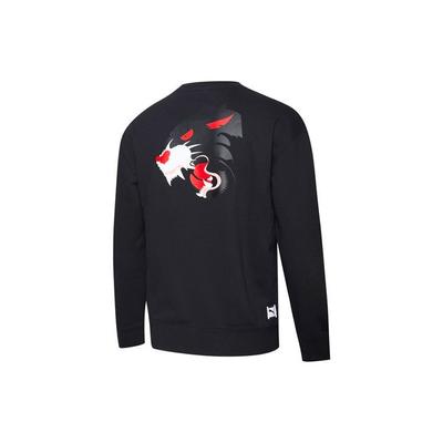 Fierce Back Print Sports Crew Neck Pullover Sweatshirt Men Tops Black 579096-01
