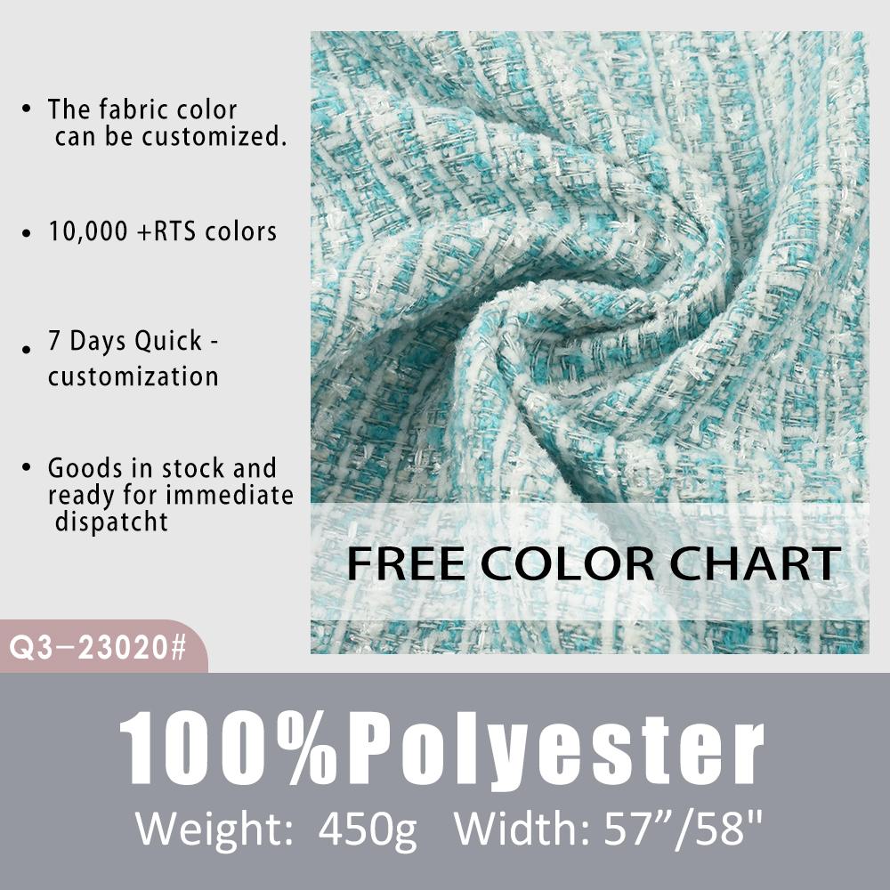 Special Yarn Heavy Tweed Fabric Is Highly Suitable for Making Coat Collar Throw Pillows and It Is Abundantly Stocked