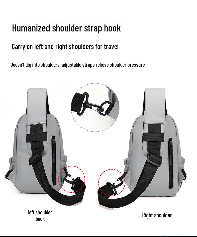 Men's Multi-Compartment Crossbody Bag: Outdoor Sports & Business Commute Handbag