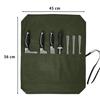 Canvas Knife Case, Holds 7 Knives, Thick, Waterproof, Lightweight, Knife Bag, Storage, Portable, Cloth-Wrapped Knife Storage, Knife Pocket - Camping,