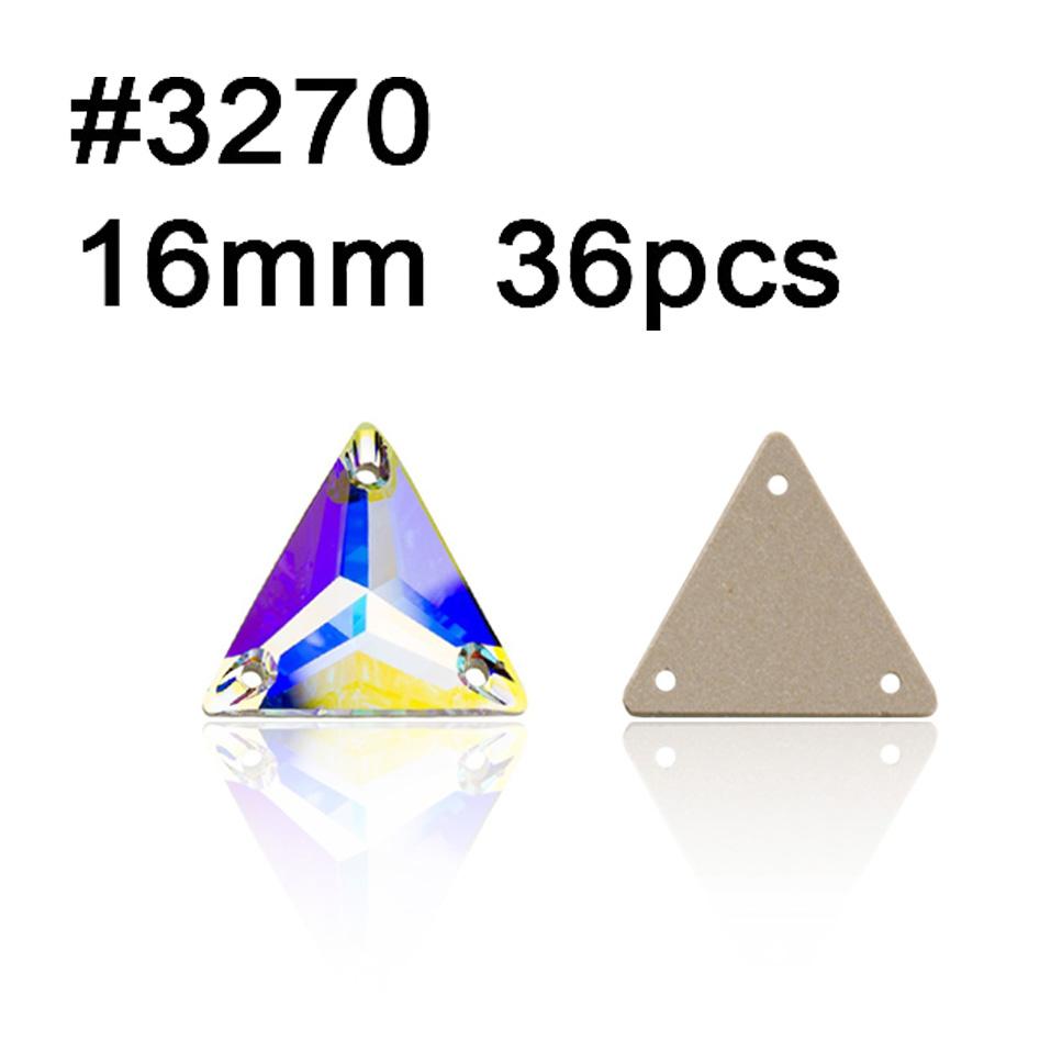 Yanruo AB Color Sew on Glass Crystal Sewing  Rhinestone Crystal Flat Back Rhinestone for Dresses
