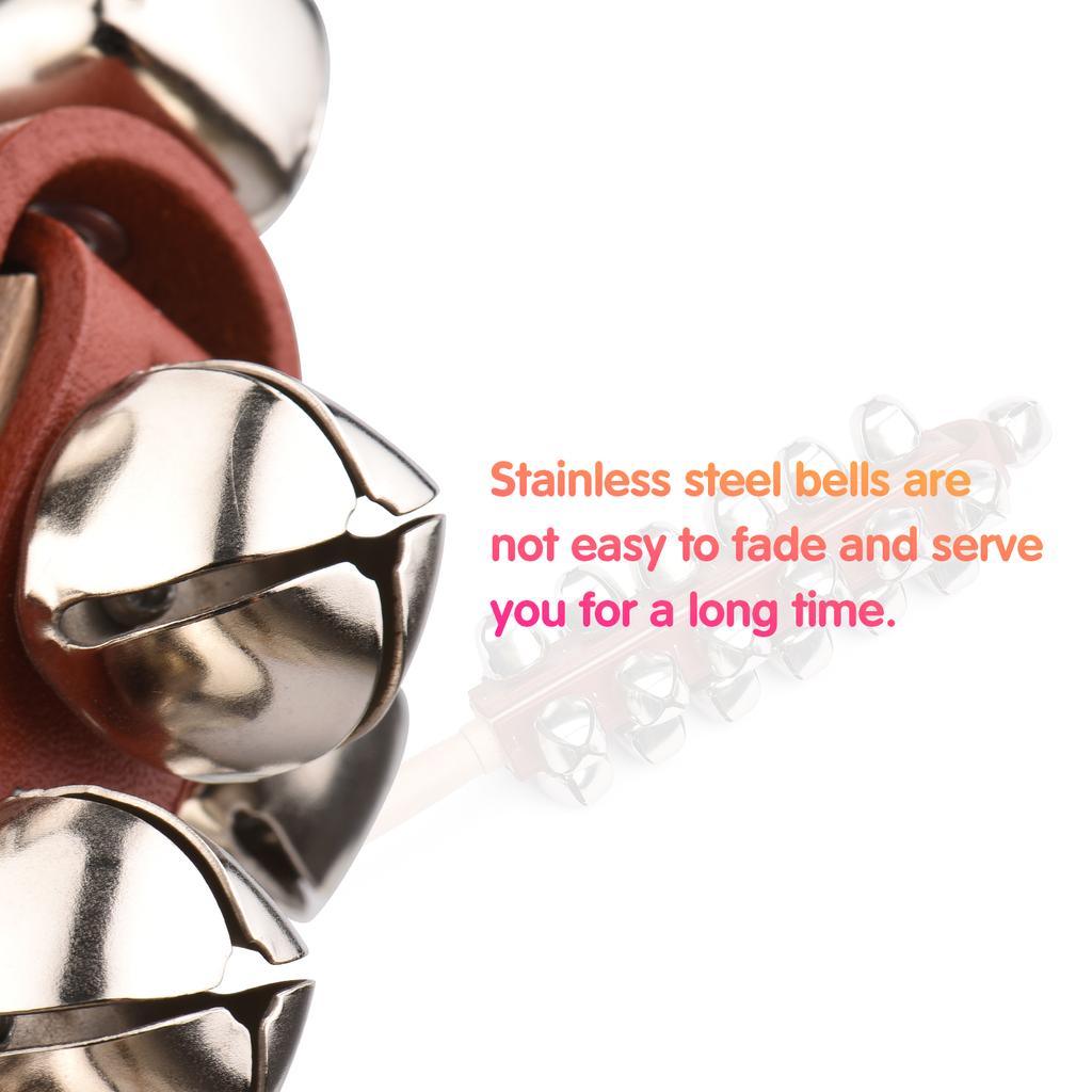 Hand Jingle Bells Hand Schlittenglocken Holz Shaker Jingle Bells Stick Musikalisches Schlaginstrument