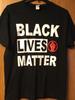 Black Lives Matter - Chemise Noire. L. (Deux côtés).