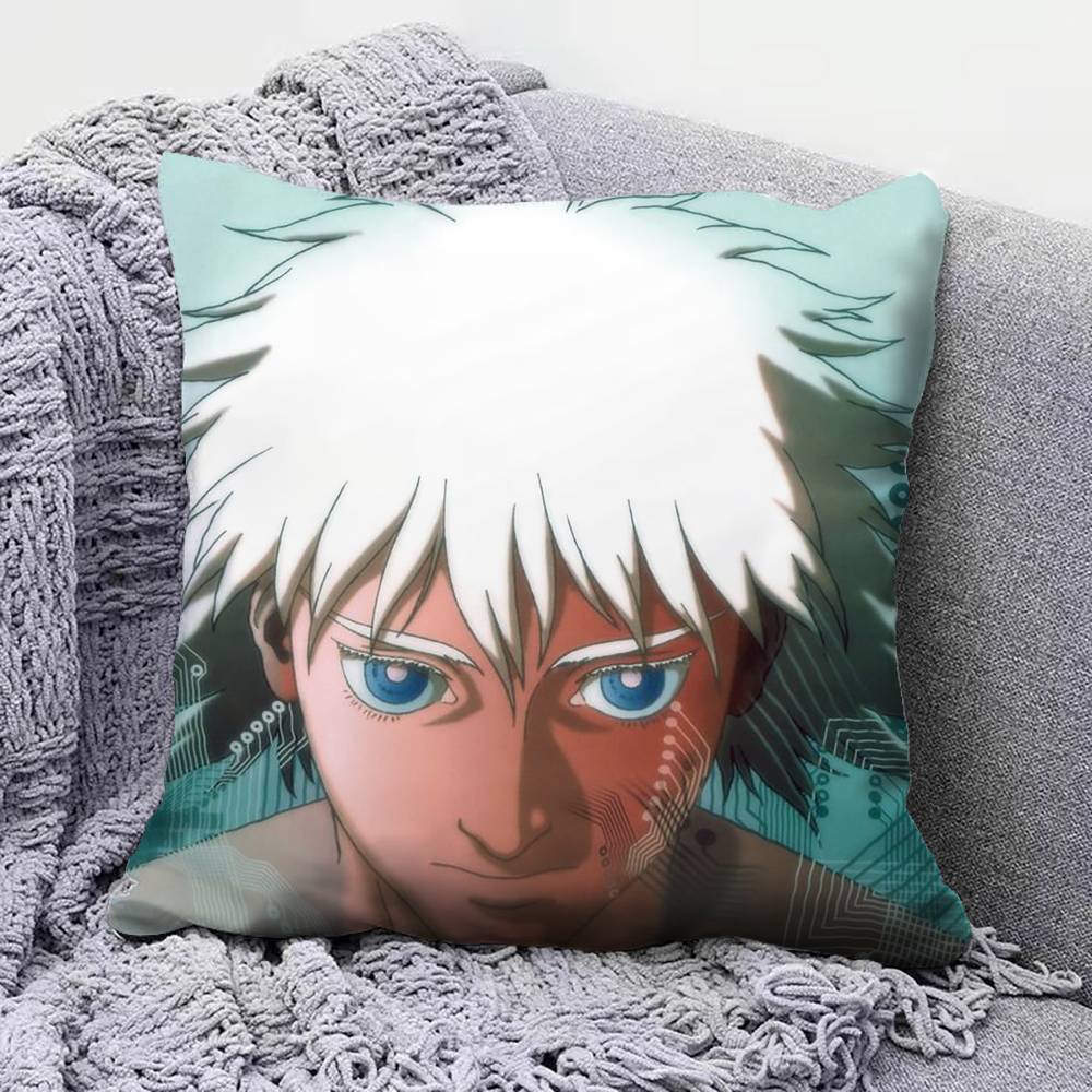 Ghost in the Shell Manga Motoko Kusanagi Pillow Covers, Home Sofa Cushion Covers and Aecorative Custom