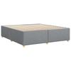 Bed Frame without Mattress Light Grey 200x200 cm Fabric