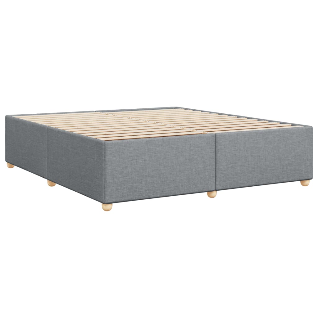 Bed Frame without Mattress Light Grey 200x200 cm Fabric