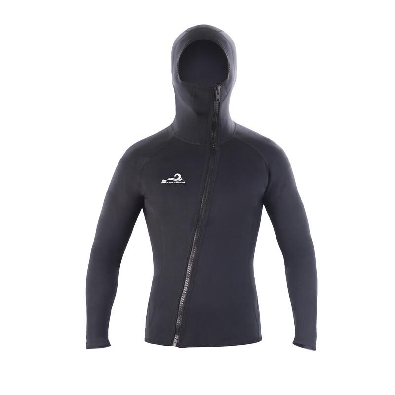 WATERTIME Adult Hooded Two-Piece Wetsuit Top L
