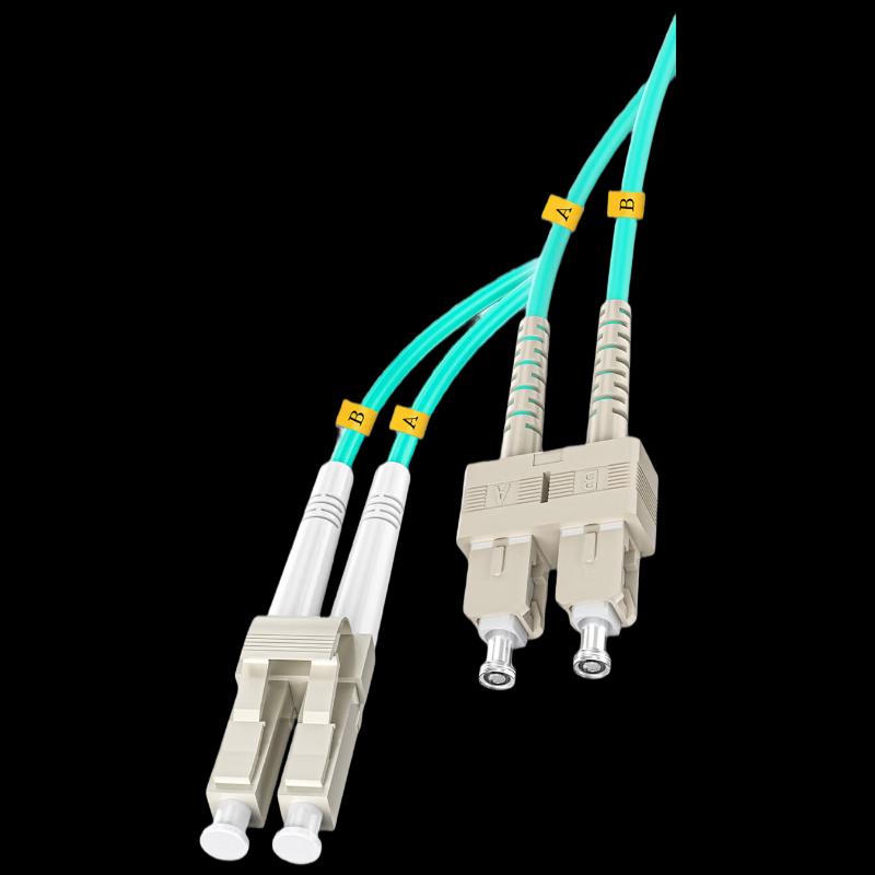 Shan Ze OM3 LC-SC Multimode Duplex Fiber Optic Patch Cable