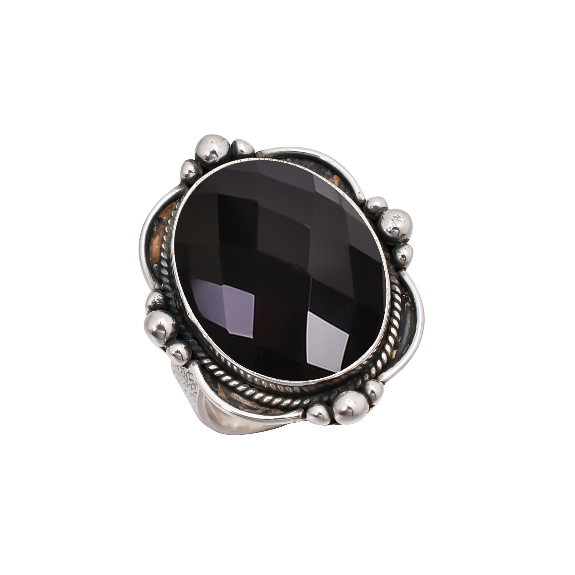 

Black Onyx 925 Sterling Silver Ring V7959, Black Ring, Oval Ring, Valentin s Day Gift, Gift For Her, Birthday Gift, Handmade Jewelry, Silver Jewelry,