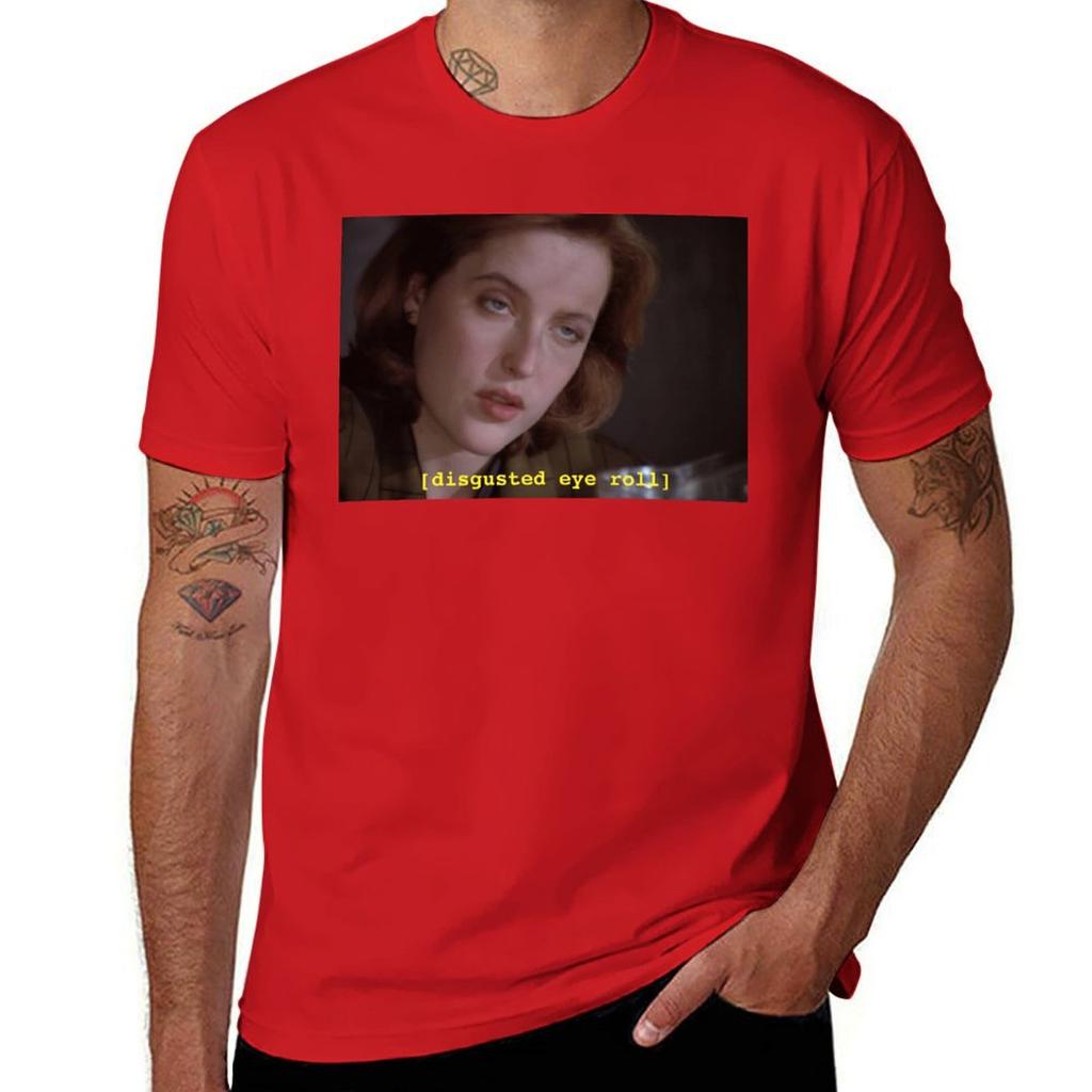 Dana Scully Eye Roll // X-files T-Shirt Short Sleeve Tee Sweat Heavyweights T Shirts for Men Pack